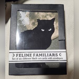 Feline Familiars Cards Set of 6 New Sealed By Brainmeats Atelier Cat Stationery